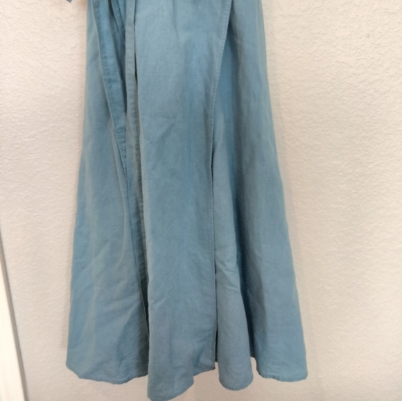 J. Crew Blue Midi Sundress with Halter Neckline and Sleeveless Design - Picture 5 of 8